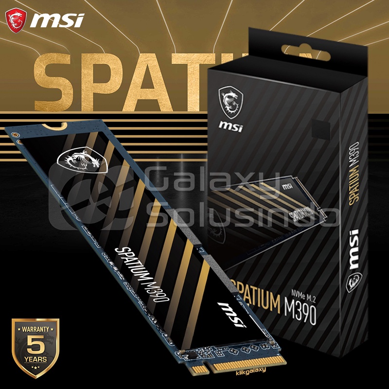 MSI SPATIUM M390 M.2 PCIe 3.0 NVMe 500GB SSD