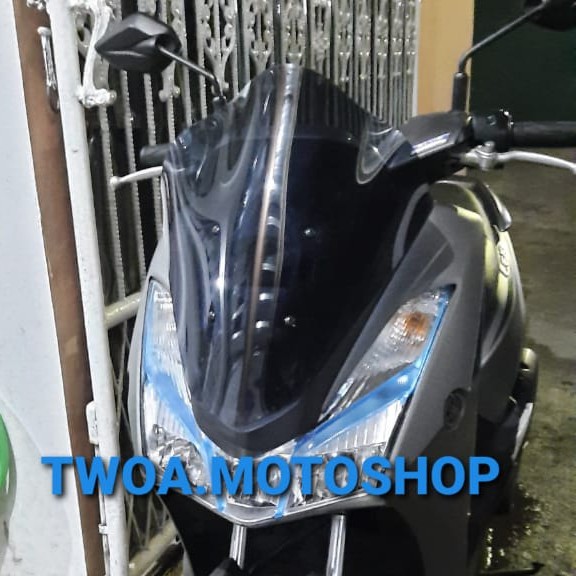 WINDSHIELD VISOR YAMAHA LEXI MODEL JENONG - warna smoke & bening