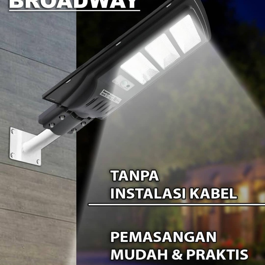 Lampu PJU Solar Cell Tenaga Surya LED SMD 60W 60 Watt SURYA BROADWAY