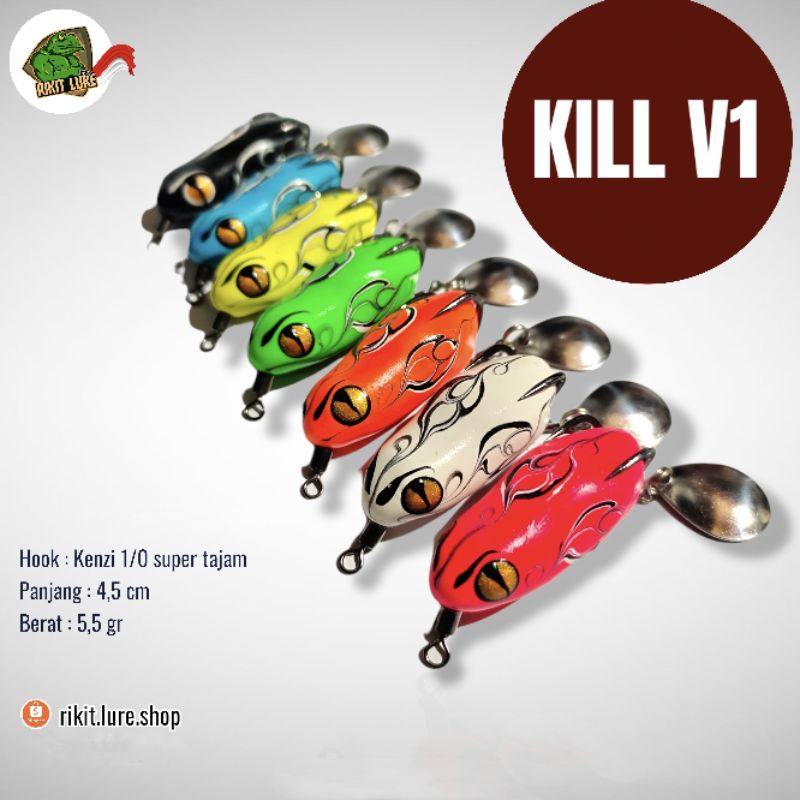 Umpan Soft Frog Rikit Lure || Soft Frog Killer V1 4,5 cm Umpan Casting Umpan Gabus Toman Umpan Panci