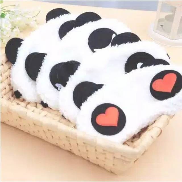 Penutup Mata Motif Panda / Sleeping Eye Panda / Eye Cover Panda / Penutup Mata Tidur