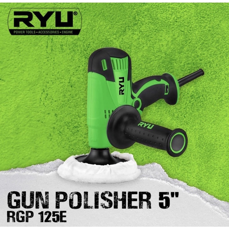 mesin poles ryu / mesin poles mobil / polisher rgp 125e ryu / ryu gun polisher / mesin polisher 5 inch ryu / mesin polisher ryu