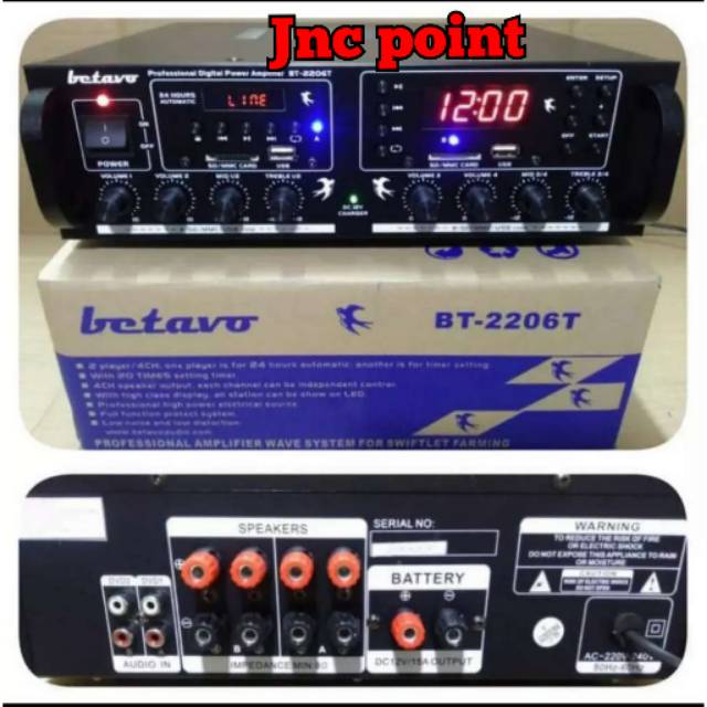 BETAVO ZX 2206T AMPLI WALET AMPLI TIMER ATAU PEMANGGIL WALET