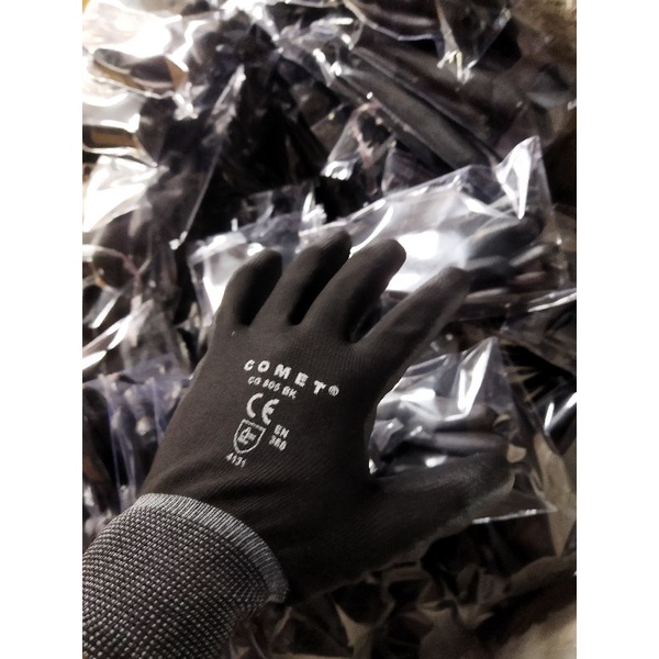 sarung tangan safety HItam 1 pasang sarung tangan motor/pekerja keras proyek