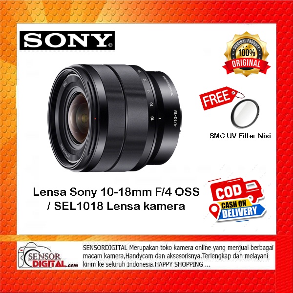 Lensa Sony 10-18mm F/4 OSS / SEL1018 Lensa kamera Free Flter Nisi 62mm