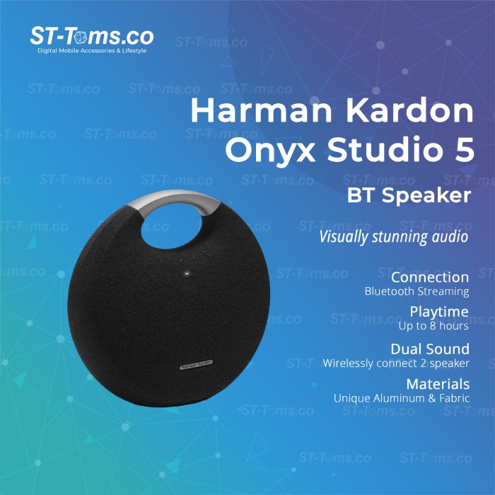 Harman Kardon Onyx Studio 5 / Onyx 5 Bluetooth Portable Speaker - Hitam