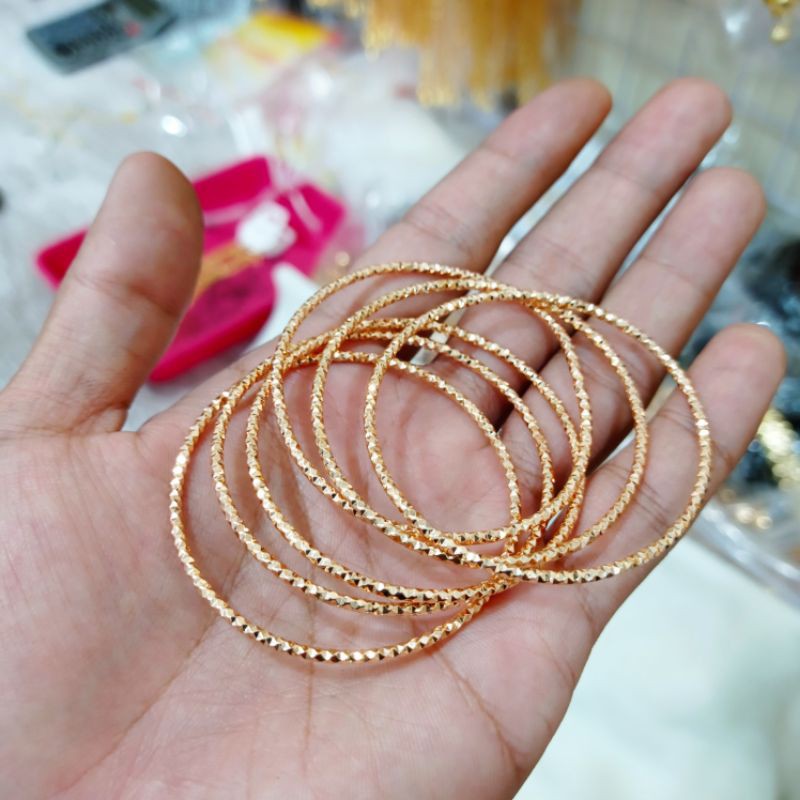 gelang tangan keroncong anak usia 3-4 tahun isi 6 pcs