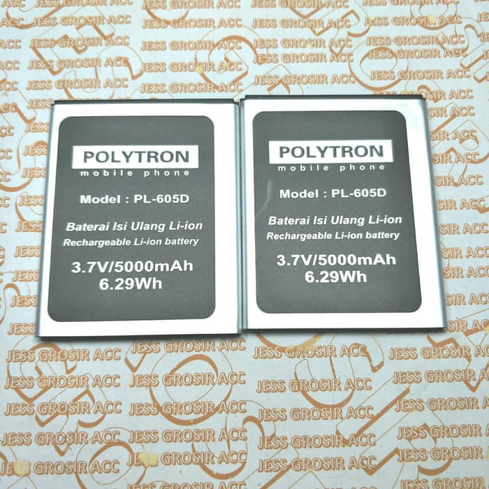 Baterai Battery Polytron PL-605D PL-6Q5D PL-6Q5A R2452 Rocket S1 / S2