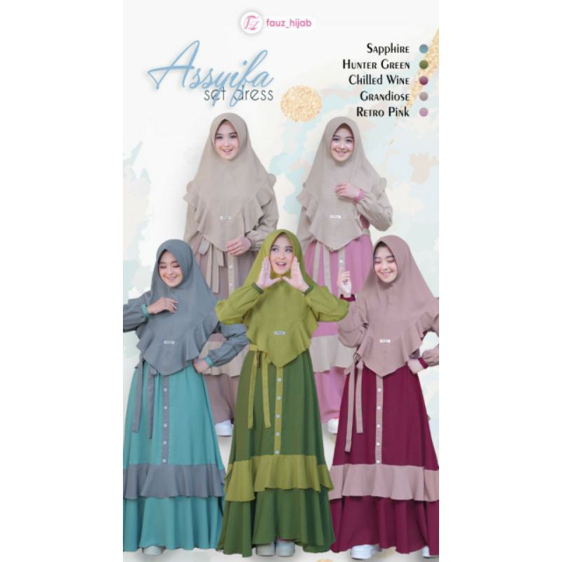 Assyifa Dress Fauz Hijab