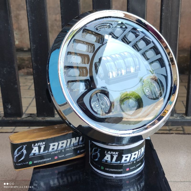 Daymaker RX king Vixion old Scorpio bulat Lampu depan vixion lama day headlamp old vixi 7 inch