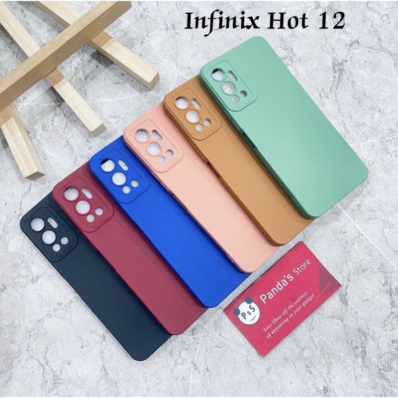 Softcase Pro Camera Infinix Hot 12 Candy Case Full Color 3D Silikon TPU