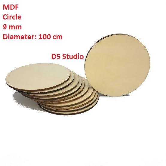 Kayu MDF Circle 9mm Diameter 100cm ( Bulat Lingkaran Bundar )