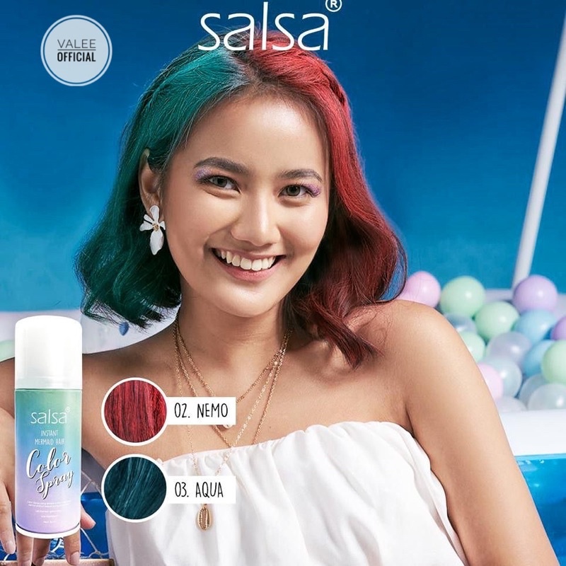 [BPOM] Salsa Instant Mermaid Hair Color Spray 80ML