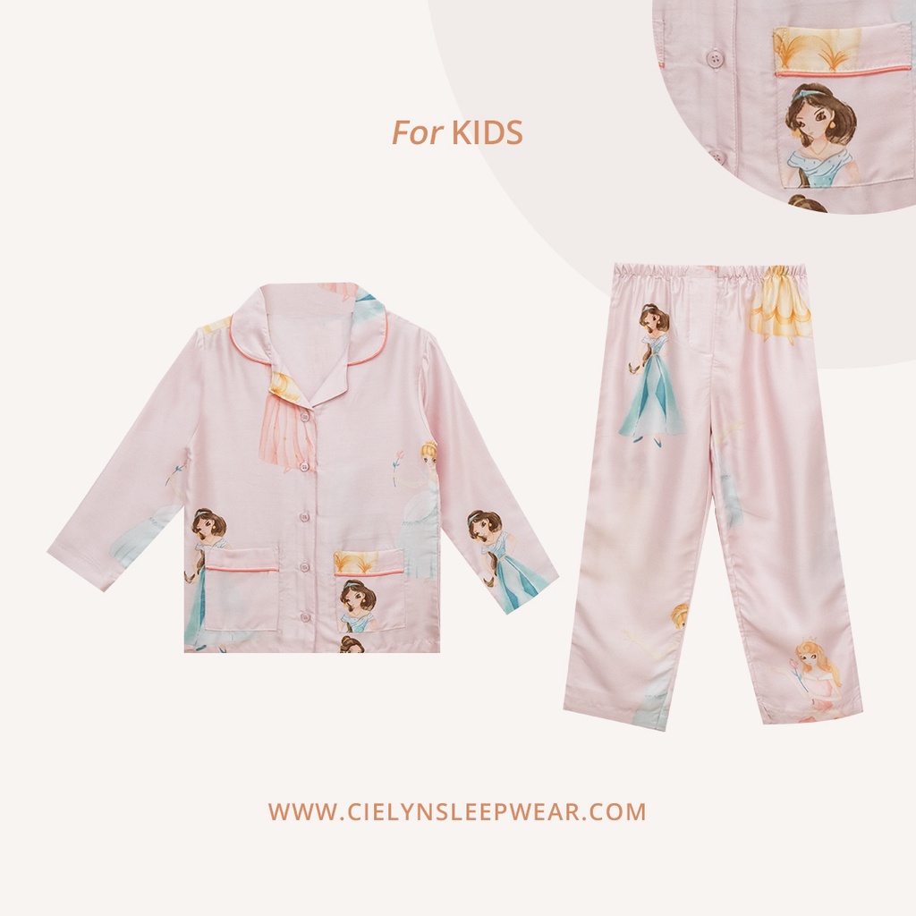 Cielyn - Tina Kids Organic Silk Piyama Anak-Anak Set