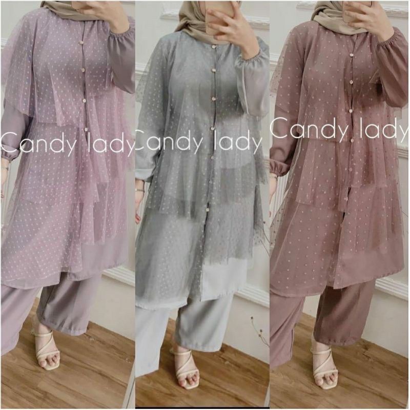 ATELIER ORGANZA SET//ORGANZA ONE SET//SETELAN WANITA