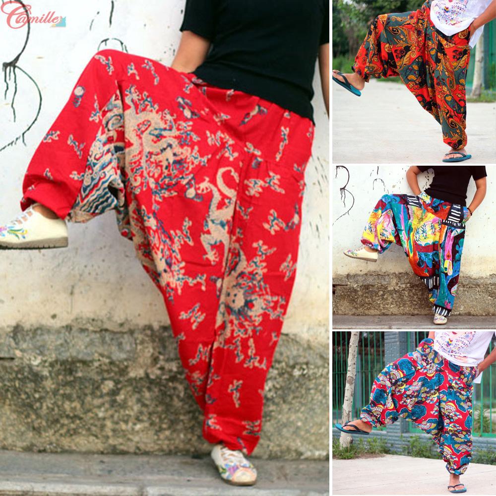 Celana Panjang Casual Model Baggy Lebar Motif Print Gaya Celana Panjang Casual Model Baggy Lebar Motif Print Gaya
