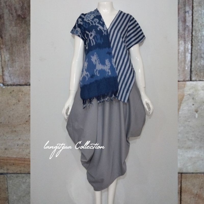 Denisa Dress Tenun Asli | Baju Tenun Etnik