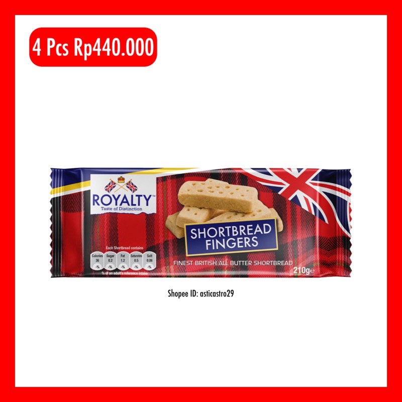 

Shorbread Royalty 4 Pcs