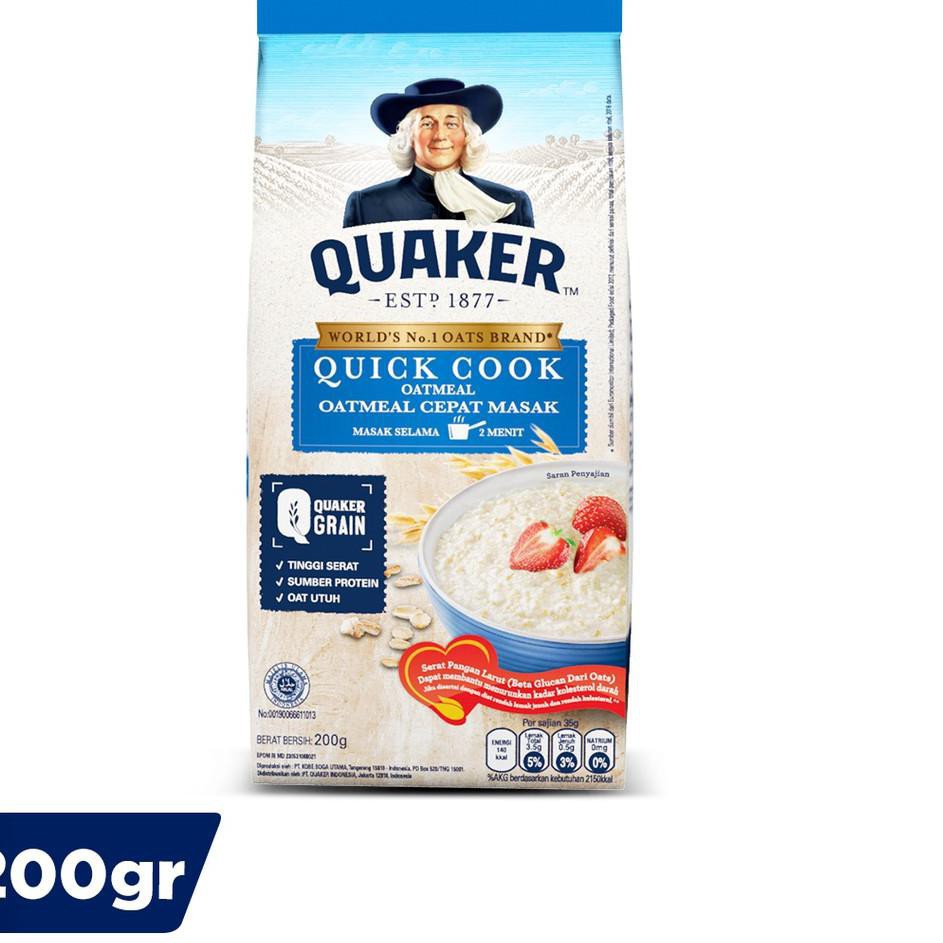 

QUAKER QUICK COOKING OATMEAL 200Gr