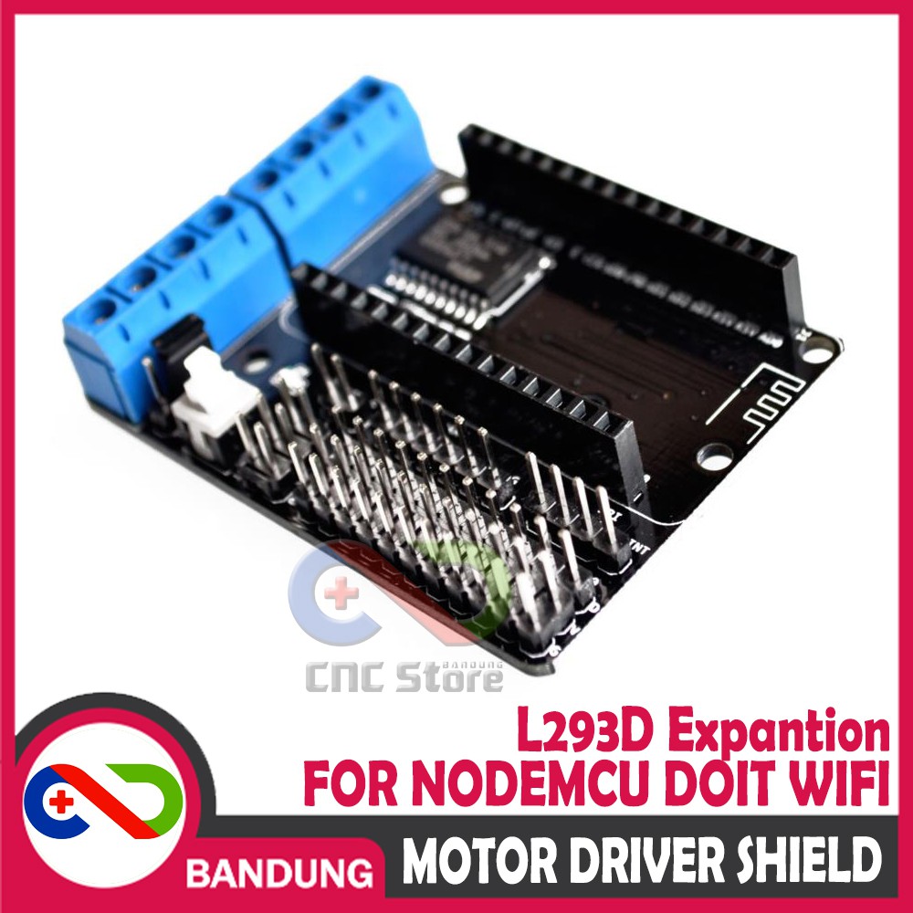 L293 L293D MOTOR DRIVER SHIELD FOR NODEMCU DOIT WIFI ESP8266 BOARD