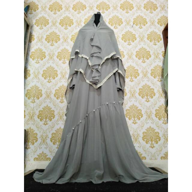 Gamis syari/gamis ceruty babydoll/gamis pesta/dress muslim