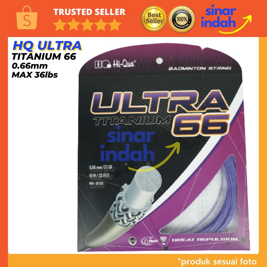 Senar Badminton HIQUA ULTRA TITANIUM 66 ORI / Senar Raket Badminton