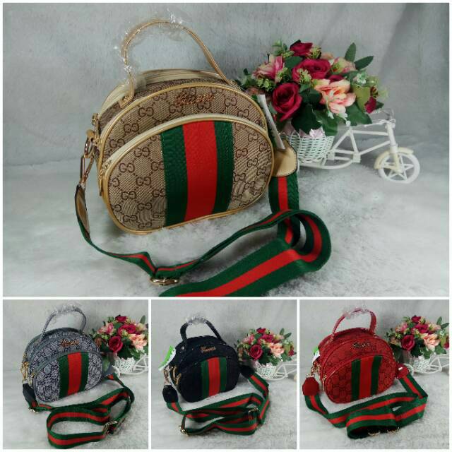 Gucci bulat 3r/sling bag/tas fashion/tas wanita/tas/tas import/tas pesta/tas slempang/handbag