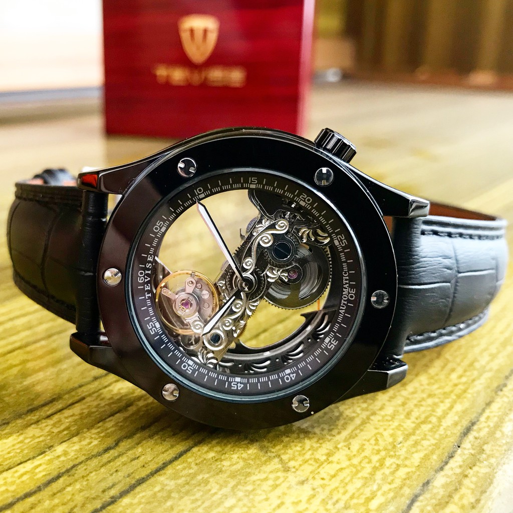 (COD) Jam Tangan Pria Cowok Original Ori Automatic Otomatis Mechanical TEVISE Treasure