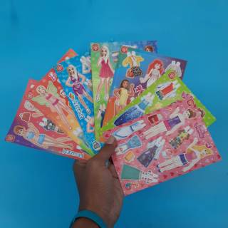 Mainan anak Paperdoll BP Bongkar pasang boneka kertas jadul jaman dulu