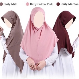 NEW DAILY & DAILY WAVE KHIMAR Atelier Angelina Original TERBARU Maret-April 2022-DK HP Maroon L