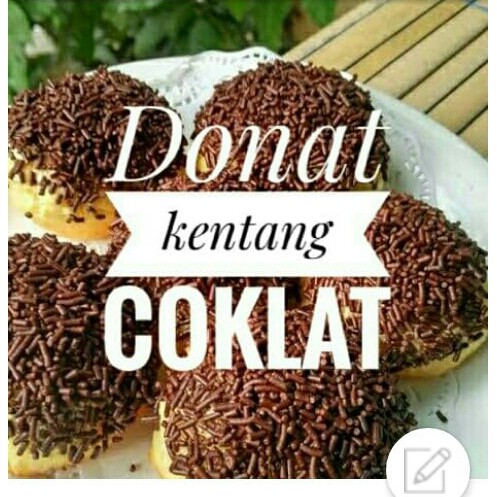 

Donat kentang coklat