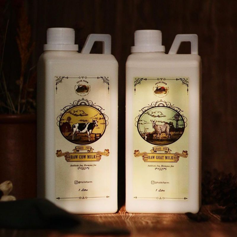 

GRASS FED RAW GOAT COW MILK | SUSU GRASSFED KAMBING SAPI FALIK FARM