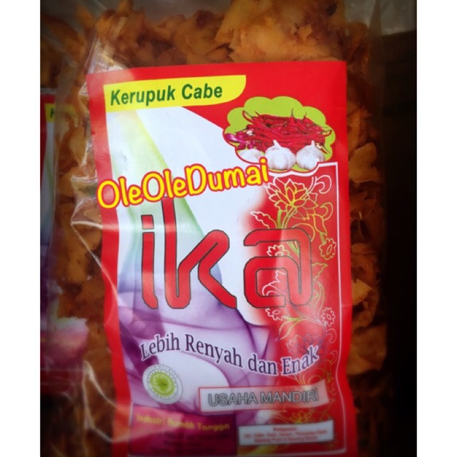 

Kerupuk Cabe Ika Dumai (Keripik Pedas)