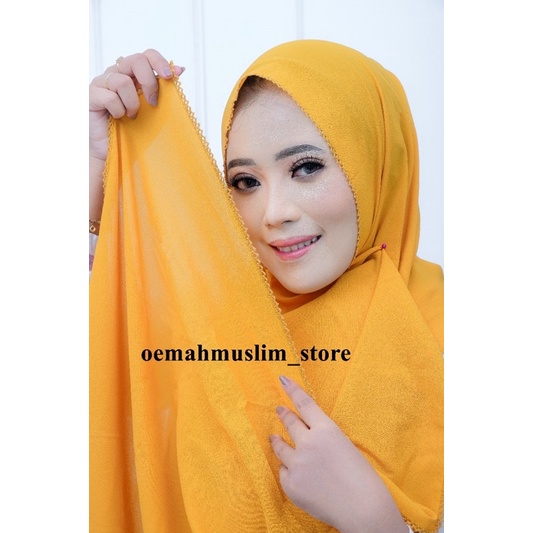 180x75 JILBAB PASHMINA CROCHET DIAMOND ITALIANO / PASMINA PICOT DIAMOND