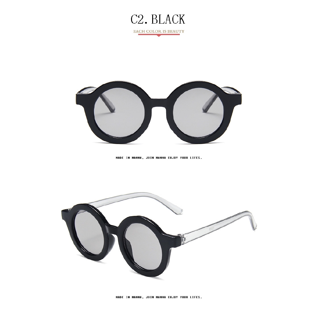 Kacamata Pelindung UV 400 Bentuk Bulat Untuk Anak