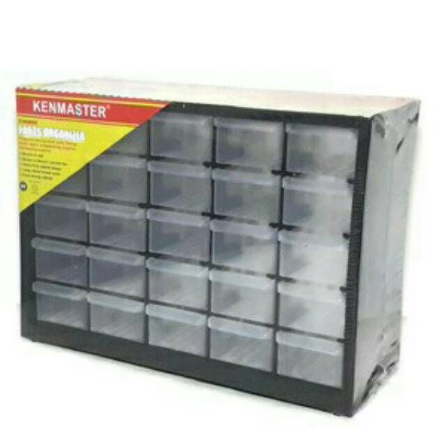 Rak baut drawer box laci susun kenmaster 25pcs part organizer