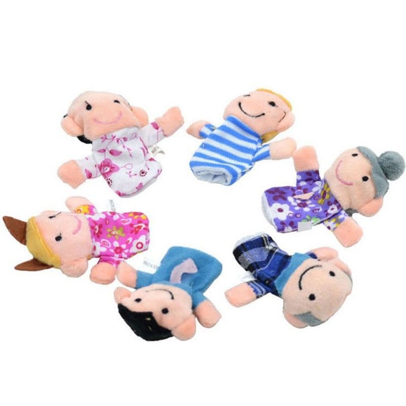 Boneka Jari Keluarga - Set isi 6 pcs - Family Finger Puppets