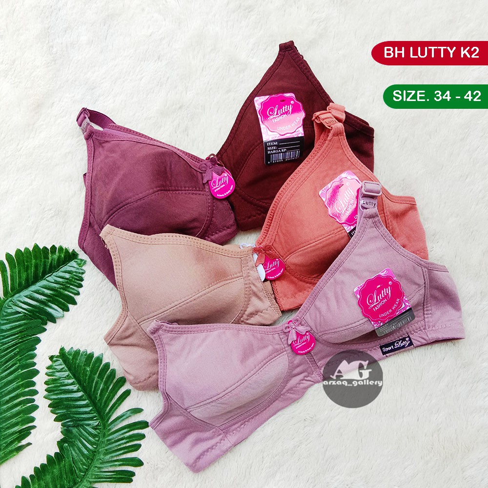 Bra Sport Lutty Kancing 2 Tanpa Busa | BH wanita dewasa lutty