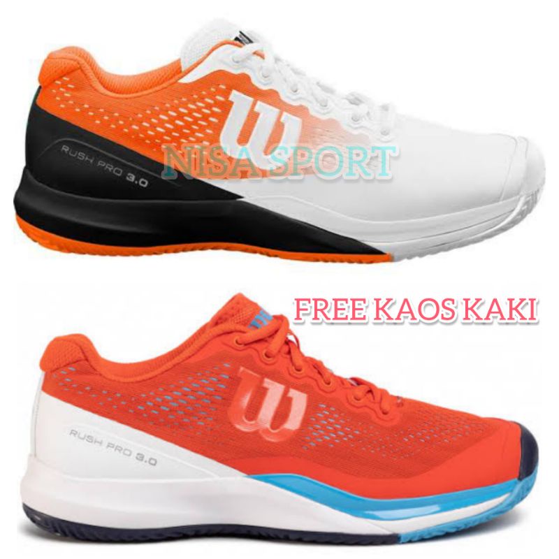 Sepatu Wilson Rush Pro 3.0 Sepatu Tenis Wilson Pria Wanita