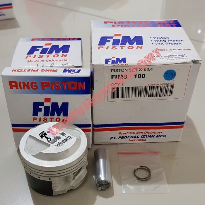 Order Langsung Piston Kit FIM Izumi FIM8 Honda Karisma - Blade 125 - Supra X 125 Murah