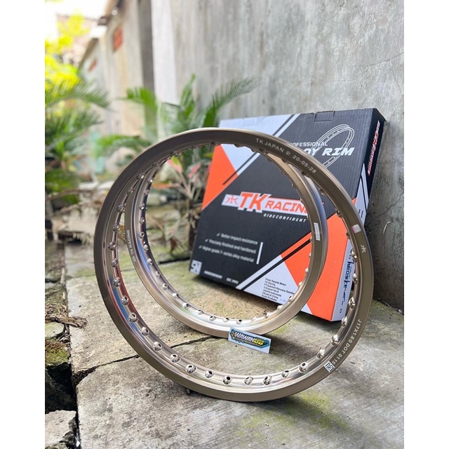 Velg TK Racing warna Bronz Titanium ukuran 160 185 17 Hole 36