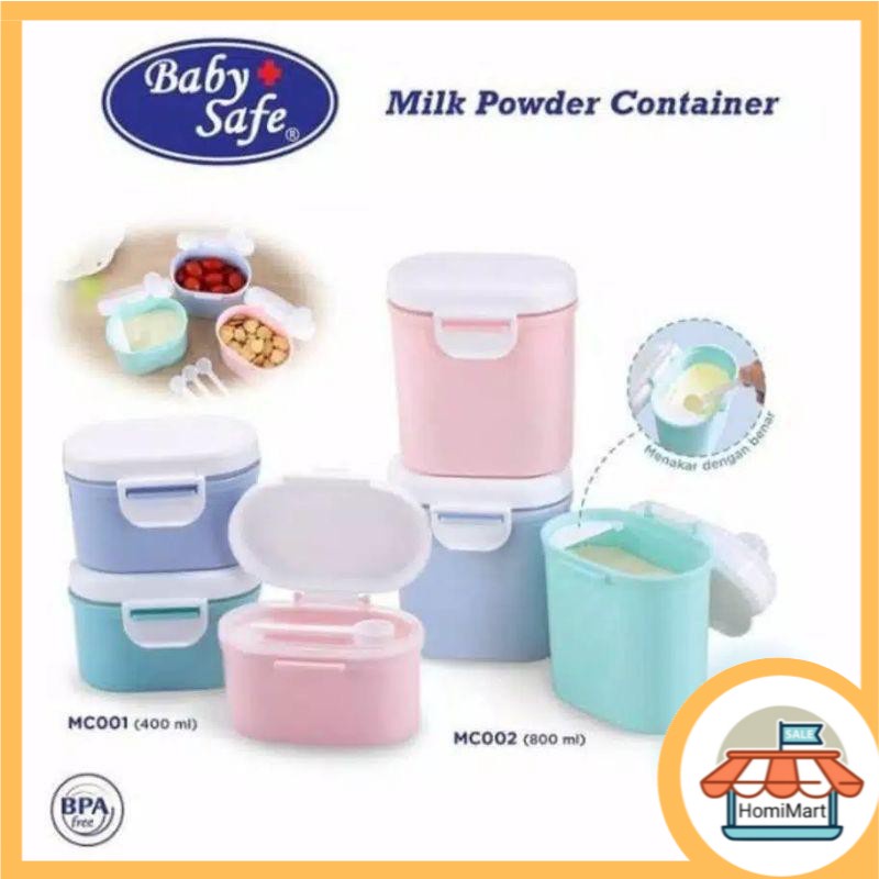 Baby Safe Milk Powder Container 400ml MC001 Dan MC002 Tempat Susu Bubuk