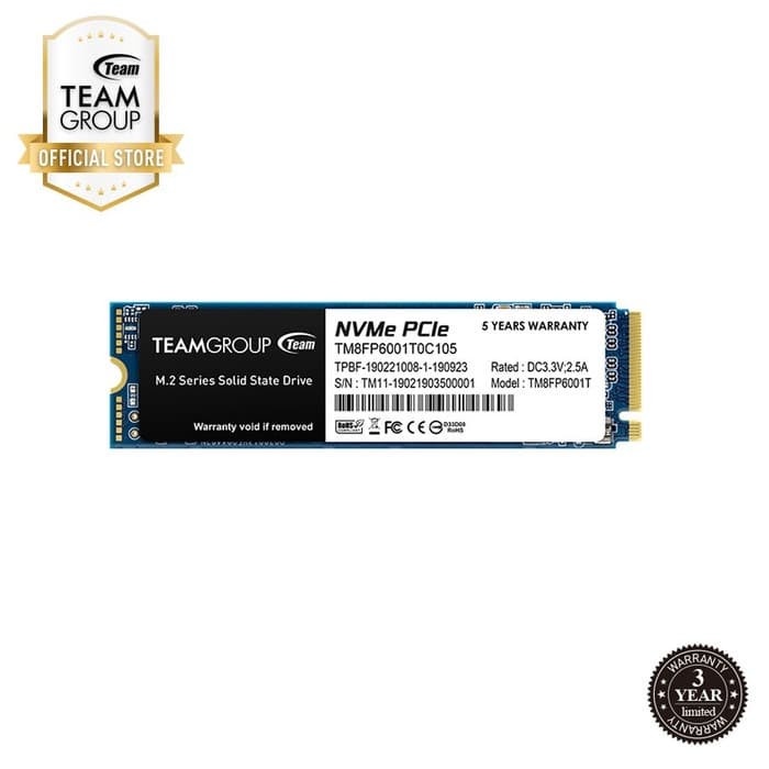 Team MP33 SSD NVMe M.2 / M2 1TB/1000GB - NVMe 1TB NAMPOLL GAN