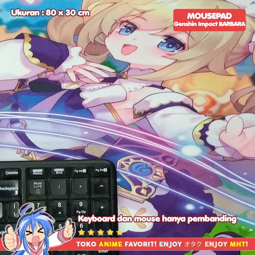 Mousepad Anime Gaming - Deskpad - Genshin Impact : Barbara