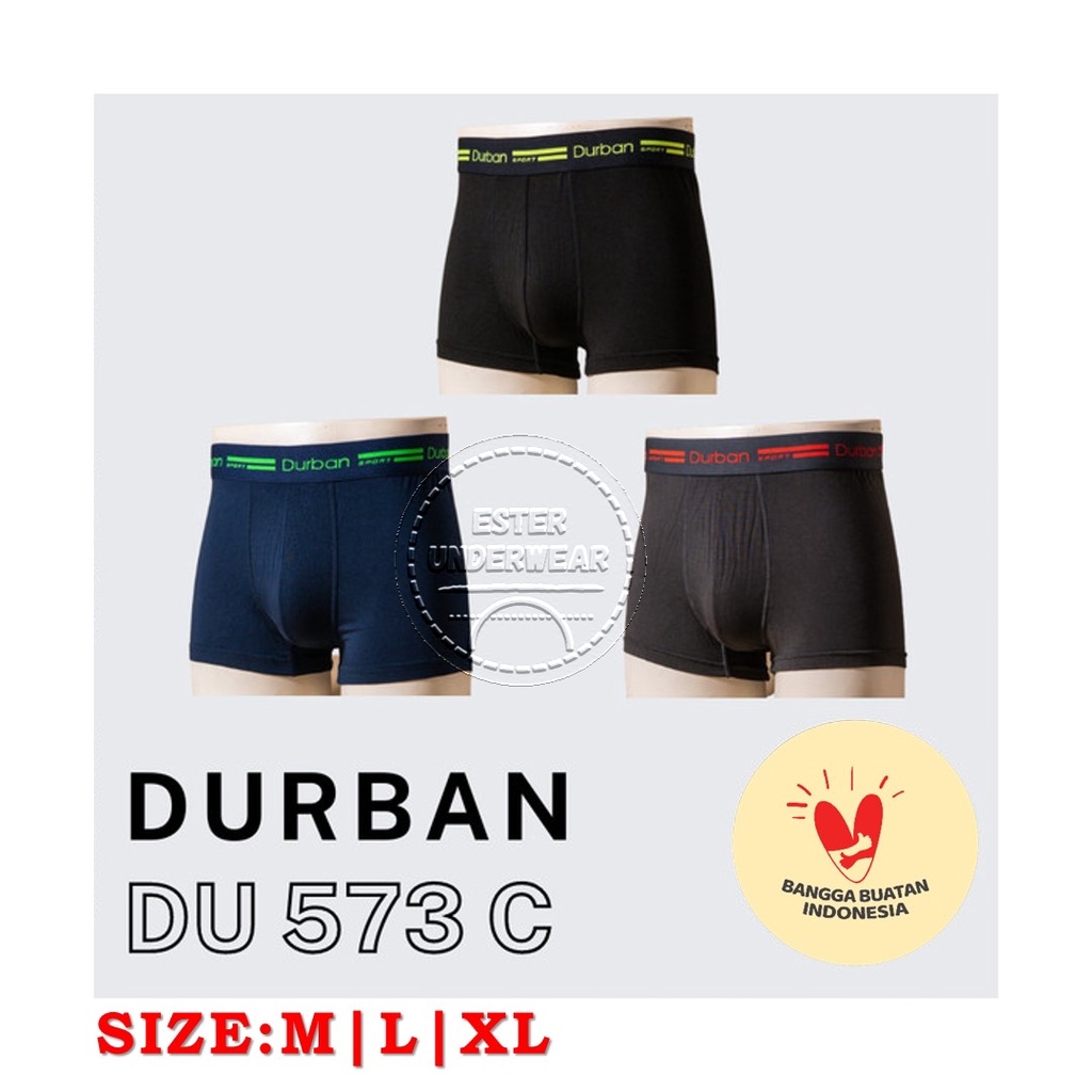 Celana Boxer Pria Durban Sport DU 669C Isi 1Pcs