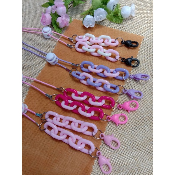 Konektor masker 2 in 1 | konektor masker rantai plastik | konektor masker anak | strap masker | kalu