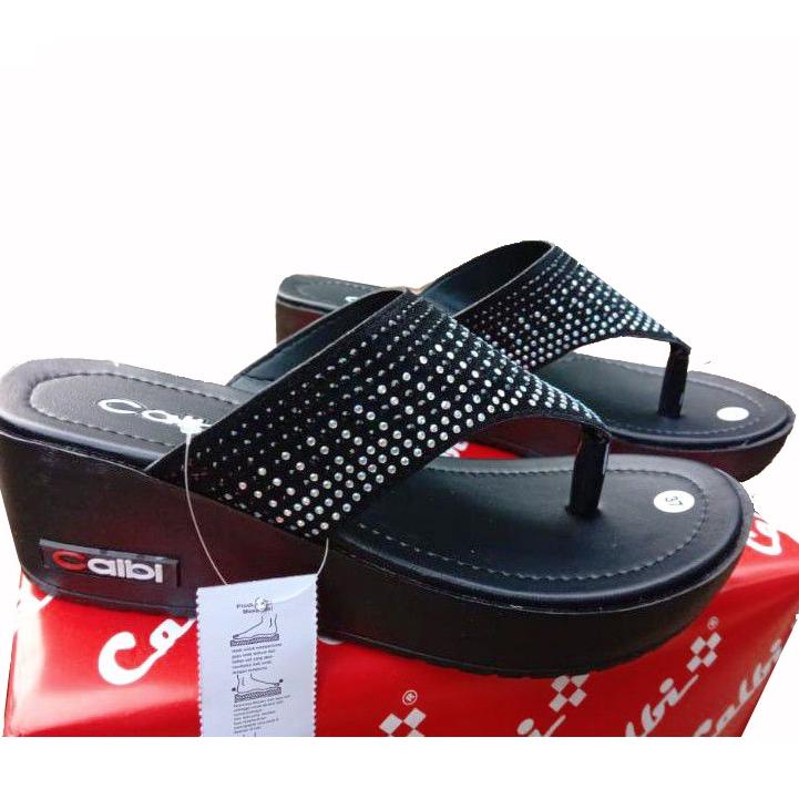 Wedges Calbi Sandal Wanita Kekinian (Calbi Blink) –SLT.26Au22ᴺ