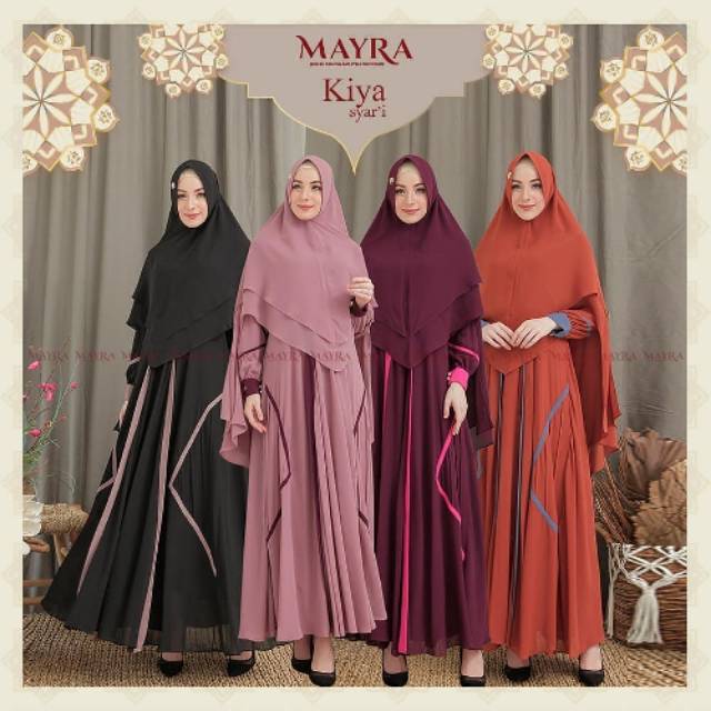 Kiya Set Syari Original by Mayra Syar'i Terbaru