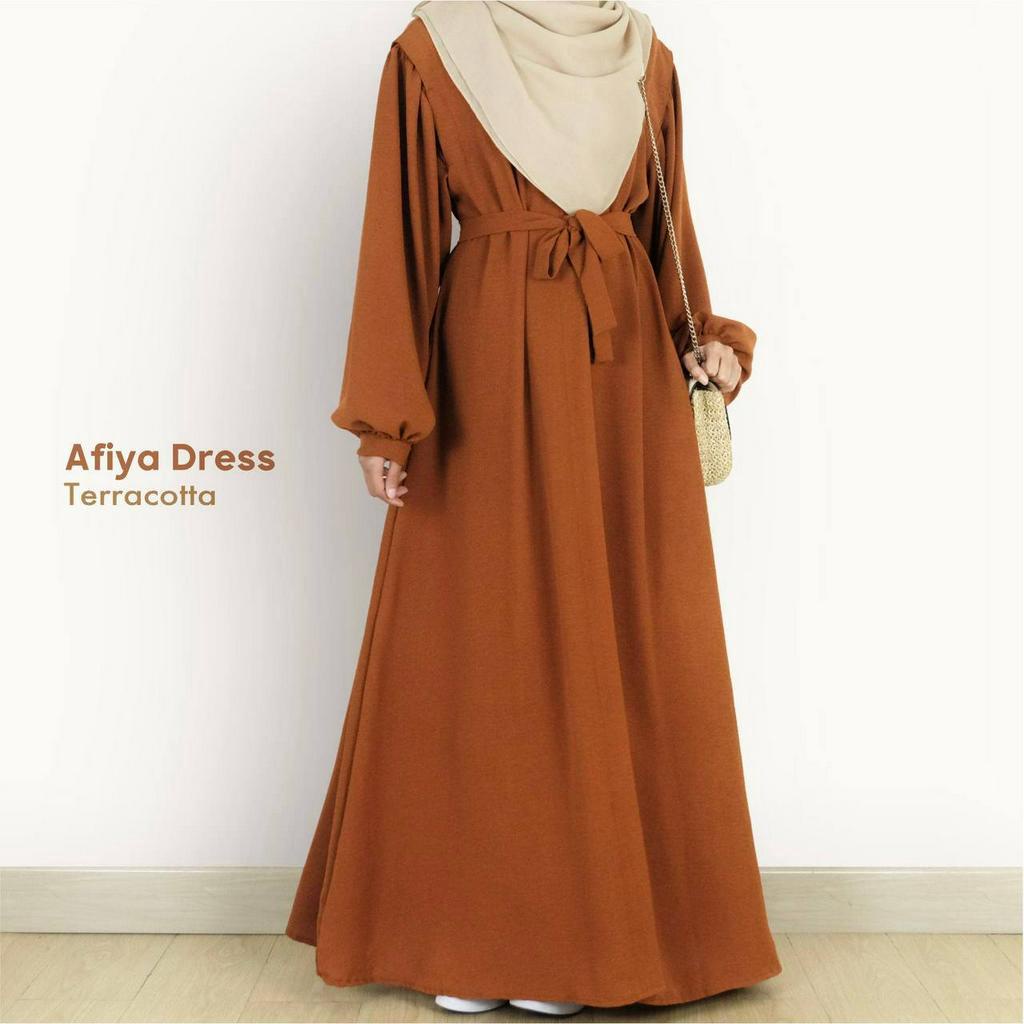 Afiya Dress | Gamis Jumbo Muslimah Syari