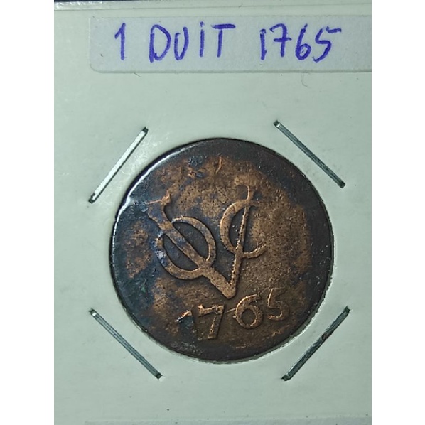 koin voc 1 duit 1765 utrecht